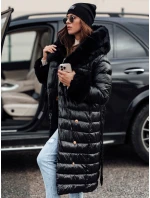 Dámský prošívaný zimní kabát HORIZON černý FashionStreet TY4749