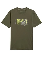 Pánské tričko 4F M2823 khaki 4FWSS26TTSHM2823 43S