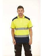Yoko HVJ 220 Hi-Vis Piqué Polo 79.J220 hi vis yellow/navy Yoko HVJ 220 Hi-Vis Piqué Polo 79.J220 hi vis yellow/navy