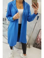 Oversize s potiskem v chrpově modré barvě Oversize s potiskem v chrpově modré barvě