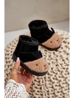 Zateplené dětské sněhule Lamy černé Esandira