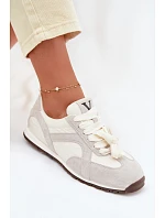 Semišové Dámské Tenisky Vinceza 86427 Šedé