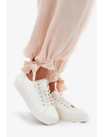 Dámské tenisky na platformě z ECO kůže Big Star – bílé