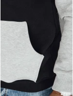 Pánská základní mikina s kapucí černá FashionStreet BX5889