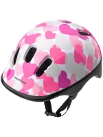 Cyklistická přilba Meteor KS06 Hearts pink velikost XS 44-48cm Jr 24818