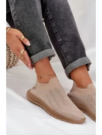 Dámské Sportovní Boty S Ozdobou D&A TW121 Béžové Dámské Sportovní Boty S Ozdobou D&A TW121 Béžové