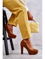 Klasické semišové lodičky na podpatku Camel Soro Klasické semišové lodičky na podpatku Camel Soro