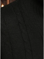 Pánský svetr s límečkem černý FashionStreet WX2328