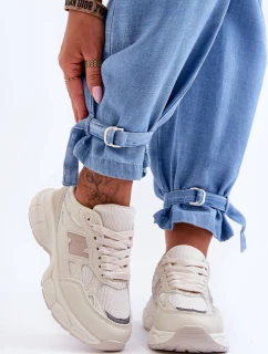 Modní Dámské Sportovní Boty S Síťovinou Bežové Venice