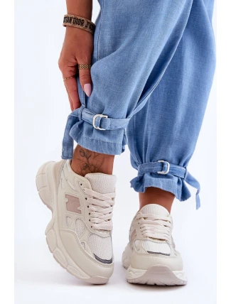 Modní Dámské Sportovní Boty S Síťovinou Bežové Venice Modní Dámské Sportovní Boty S Síťovinou Bežové Venice