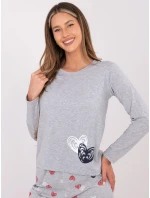 Pyžamo DU PI FP 009.84 šedé