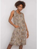 Šaty TO SK 896 7.28P černá a béžová