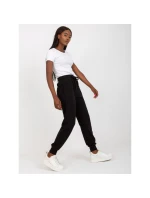 Černé základní teplákové kalhoty s kapsami (B-005.11X)