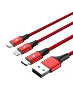 UNITEK USB 3V1NABÍJECÍ KABEL (C,LIGHTNING,MUSB)