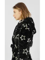 Dámský župan krátký s kapucí Hvězdy Dámský župan krátký s kapucí Hvězdy