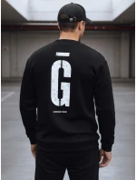 Pánská grafitově černá mikina FashionStreet BX5930