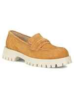 Dámské semišové kožené polobotky lords camel Filippo DP7554