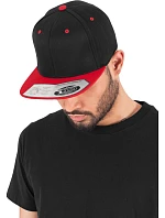 Flexfit 110 6 panelová kšiltovka "Fitted Snapback" 55.0110 black/red