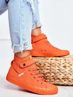 Dámské Vysoké Tenisky Big Star FF274583 Oranžové