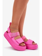 Dámské Sandály Na Platformě S Popruhy Fuchsie Nitepira