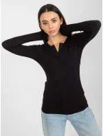 Dámská halenka EM BZ 784.33P černá - FPrice Dámská halenka EM BZ 784.33P černá - FPrice