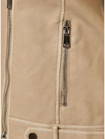 Dámská kožená bunda DARKGLORY beige FashionStreet TY5567