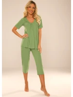 Pyžamo De Lafense 878 Dahlia kr/r M-2XL