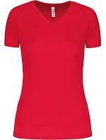 Kariban ProAct PA 477 Dámské sportovní tričko s výstřihem do V 20.P477 red Kariban ProAct PA 477 Dámské sportovní tričko s výstřihem do V 20.P477 red