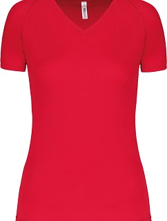 Kariban ProAct PA 477 Dámské sportovní tričko s výstřihem do V 20.P477 red