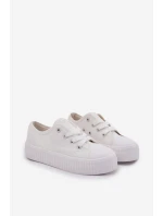 Dětské Šněrovací Boty Big Star RR374009 Bílé