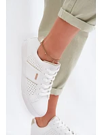 Dámské perforované tenisky Big Star TT274291 Bílé