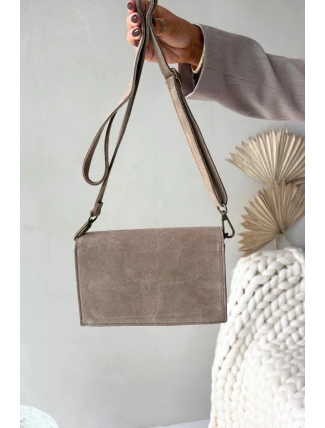 Dámská kabelka z přírodního semiše Mirine – béžová