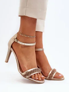 Sandály na podpatku model 194688 Step in style