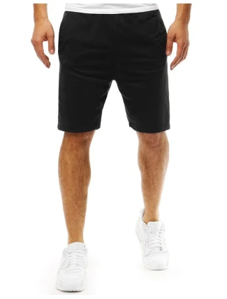 Pánské krátké teplákové šortky černé SX0824