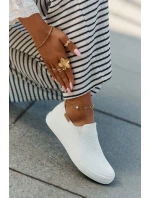 Dámské Tenisky Slip-On Big Star RR274717 Bílé Dámské Tenisky Slip-On Big Star RR274717 Bílé