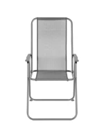 SADA ZAHRADNÍHO NÁBYTKU KULATÝ STŮL 4 ŽIDLE A SLUNEČNÍK TMAVĚ ŠEDÁ