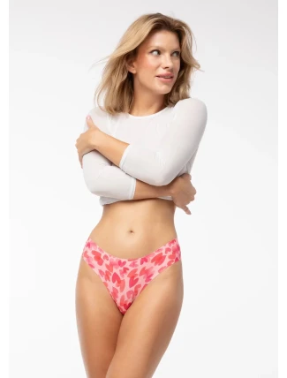 Dámské brazilky Love Vibes Simple Brasil Růžová mix - Julimex Dámské brazilky Love Vibes Simple Brasil Růžová mix - Julimex
