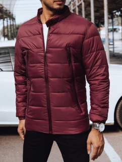FashionStreet pánská bordó prošívaná bunda TX4443