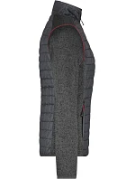 Daiber JN 741 Dámská pletená hybridní bunda 02.0741 grey melange/anthracite melange Daiber JN 741 Dámská pletená hybridní bunda 02.0741 grey melange/anthracite melange
