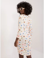 Šaty DHJ SK 17311.87 světle béžové Šaty DHJ SK 17311.87 světle béžové