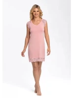 Dámská noční košilka Naomi Pinie růžová - Babella