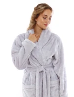 Dámský župan LIlly extra 2120 světle šedá - Vestis