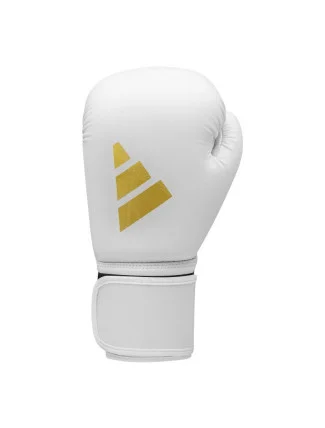 Bílo-zlaté boxerské rukavice Adidas SPEED 50 Bílo-zlaté boxerské rukavice Adidas SPEED 50
