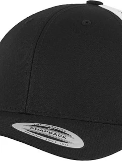 Flexfit 6606/6606T 6 panelová vintage kšiltovka "Trucker" 55.6606 black/white