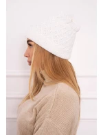 Fleecová čepice K204 bílá