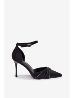 Podpatky s krystaly Černá Katlina