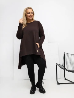 Tunika RV TU 5042.09X tmavě hnědá