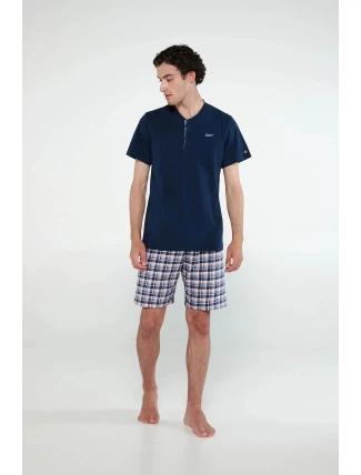 Pyžamo s knoflíkovou légou 20621 - Vamp Pyžamo s knoflíkovou légou 20621 - Vamp