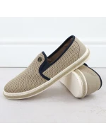 Pánské béžové polobotky Bugatti slip-on espadrille 321-ASP61-6900