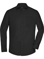 Daiber JN 682 Mikro keprová košile s dlouhým rukávem 02.0682 black